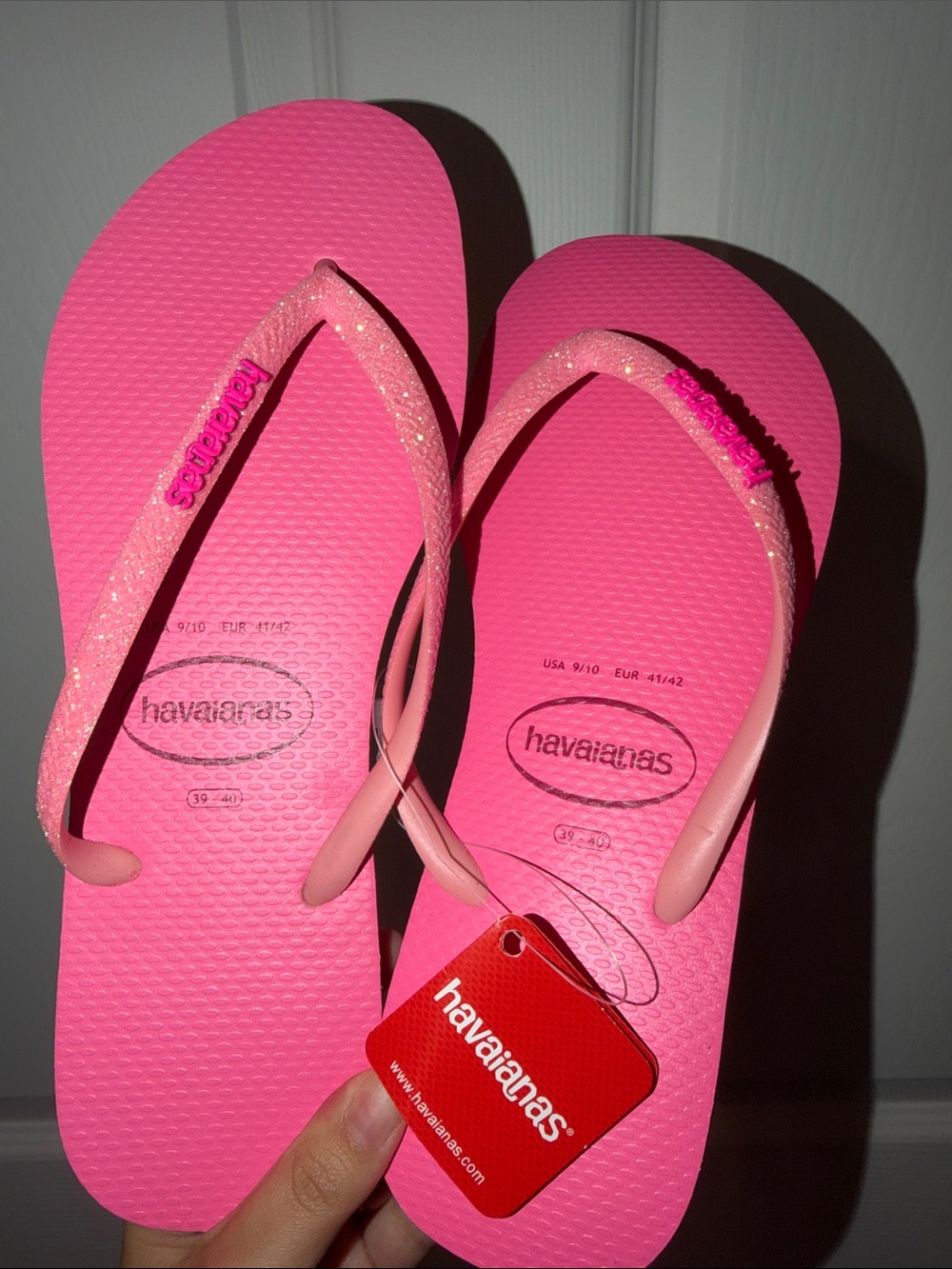 Havaianas Women's Pink Flip Flop Sandals